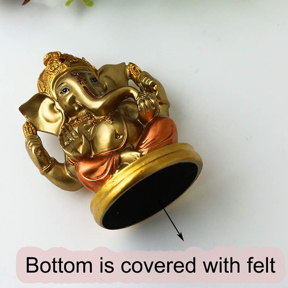 Indian God Lord Ganesha Statue - 5" H Hindu God Ganesh Idol for Diwali Gifts Meditation Yoga Room Altar Decoration Home Temple Mandir Pooja Item