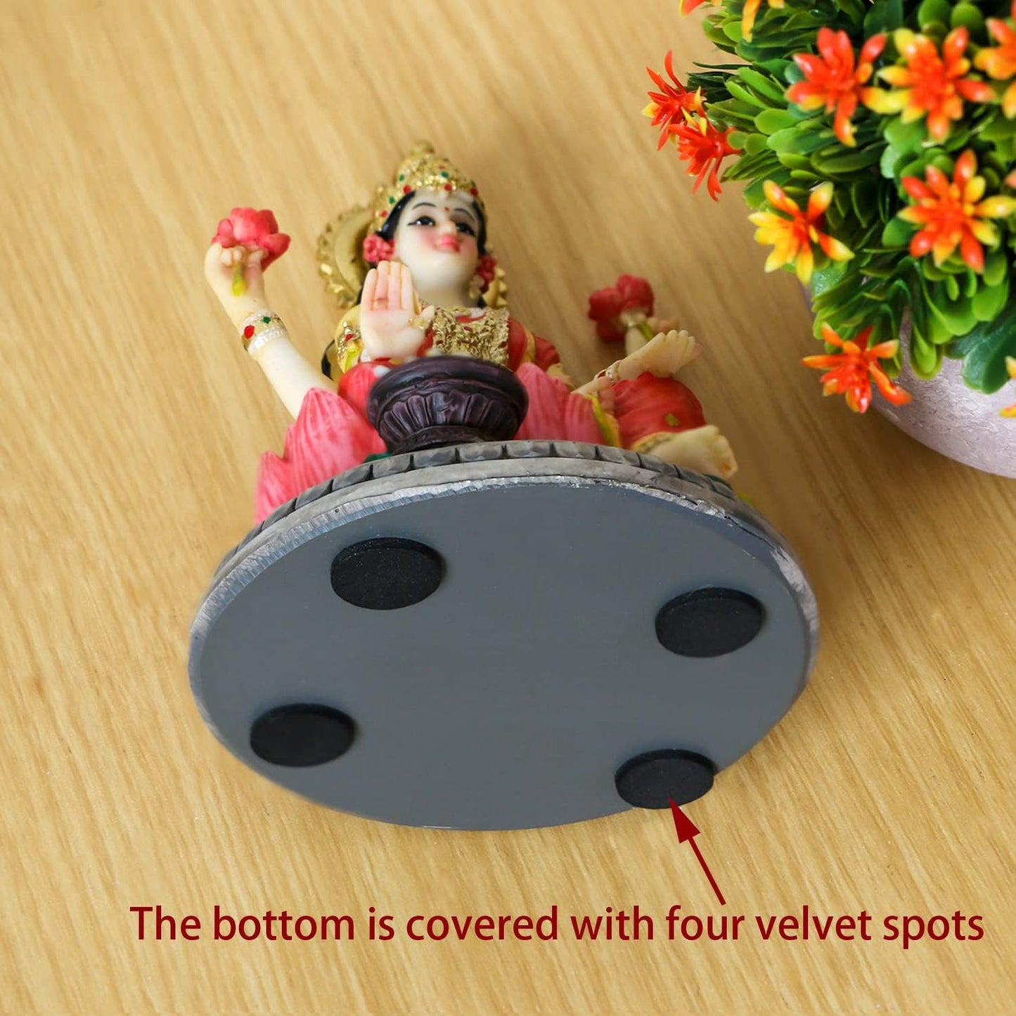 Indian Goddess Lakshmi Statue Figurine - 5.3”H Lakshmi Idols Statue Murti Laxmi Staue Home Office Temple Mandir Pooja item Diwali Gifts Diwali Decoration for Home Spiritual Gift