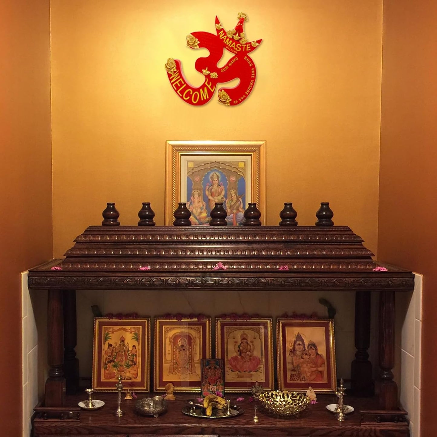 Indian Diwali Gifts Home Decoration - Hindu OM Housewarming Return Gifts India Pooja Item Door Hanging Wall Decor Wedding Party Arts Presents