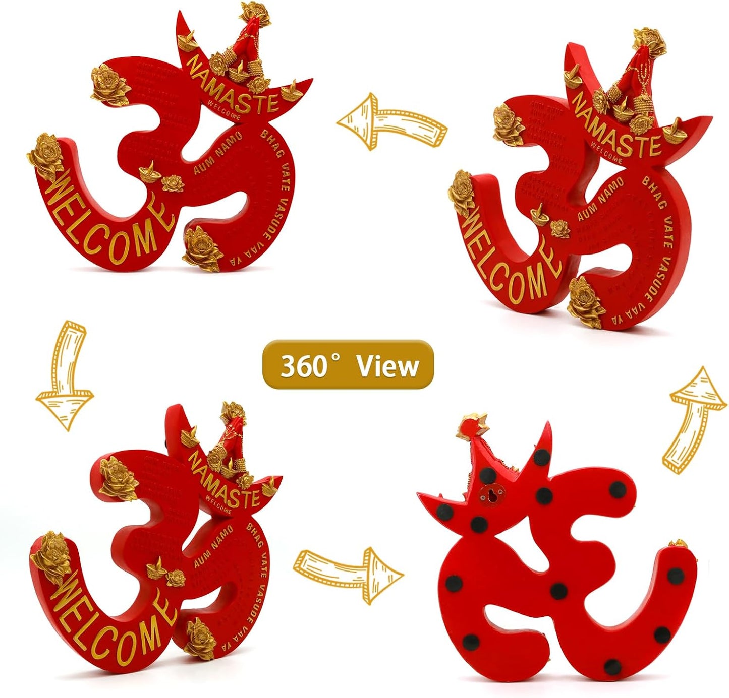 Indian Diwali Gifts Home Decoration - Hindu OM Housewarming Return Gifts India Pooja Item Door Hanging Wall Decor Wedding Party Arts Presents
