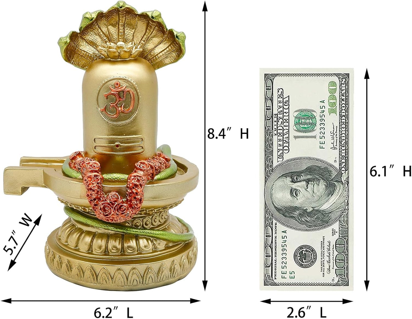 Hindu God Shiva Lingam Statue - India Home Temple Mandir Murti Lord Idol Indian Temple Pooja Item Puja Religious Sculpture Diwali Gifts