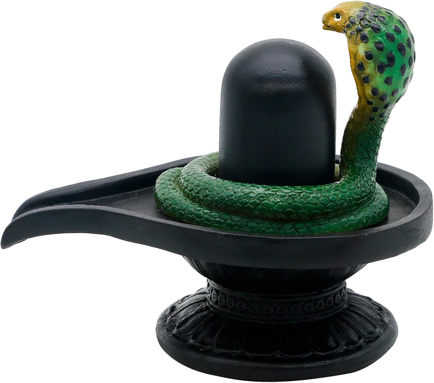 alikiki Hindu Shiva Lingam Statue - 4.4”H Indian Idol Murti Item Shivling for Pooja Shiv Ling God Statue Home Office Temple Mandir Shrine Altar Pooja Decor India Diwali Puja Gifts for Friends