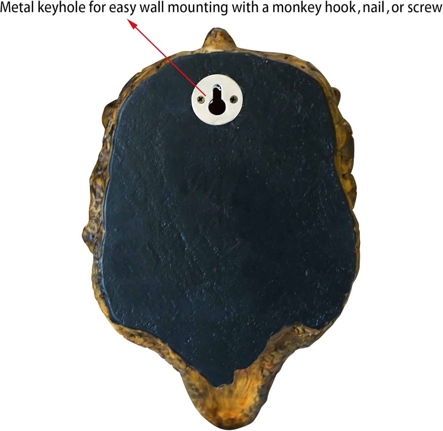 Dinosaur Head Wall Mount - Dinosaur World Small T-Rex Head Wall Hanging Boys Kids Birthday Party Gaming Room Taxidermy Dinosaur Themed Wall Sculpture Indoor Outdoor Animal Heads Wall Art Decor