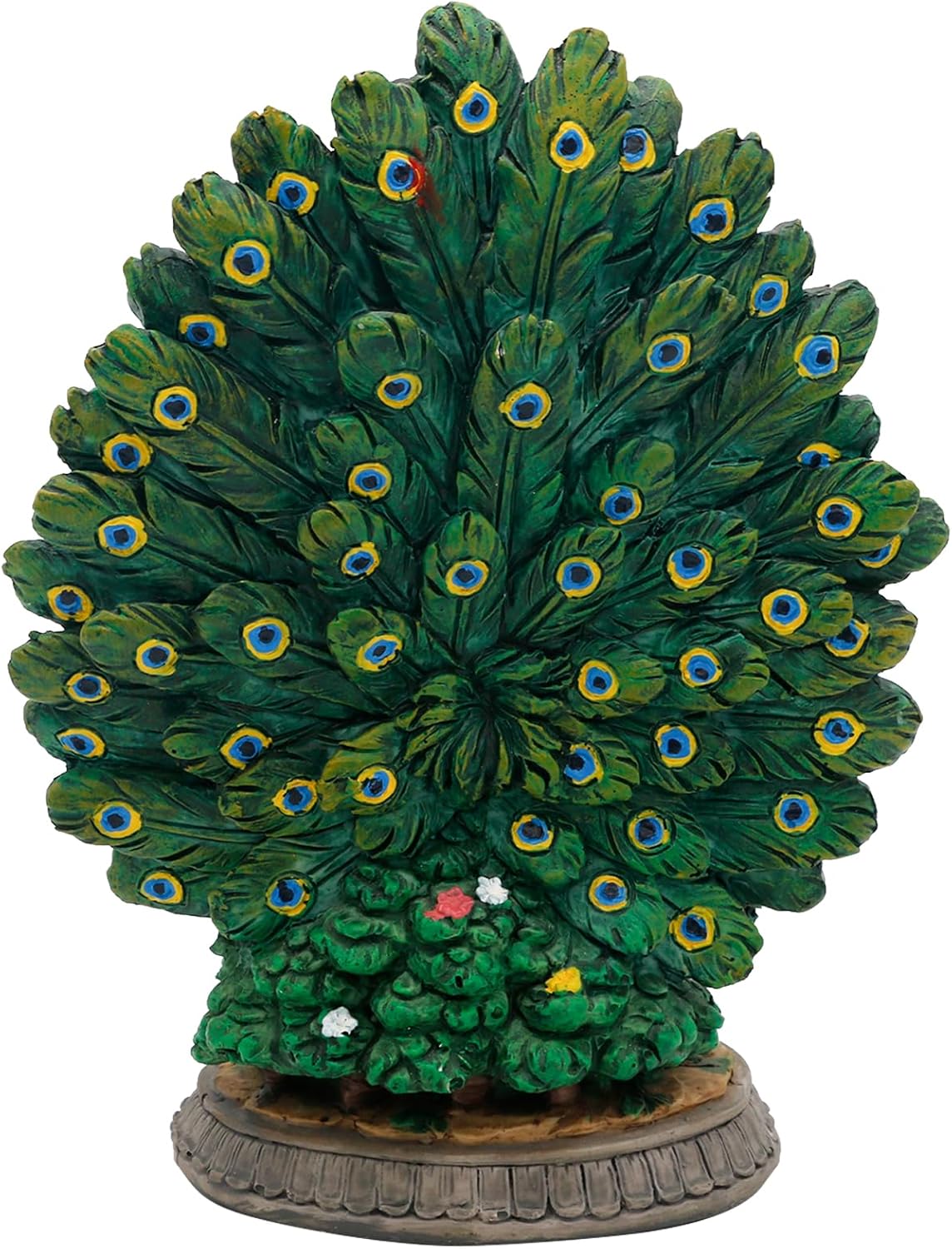 alikiki Lord Kartikeya Statue with Peacock - 6.7”H Indian Lord Murugan Idol Murti Item Home Office Temple Mandir Shrine Altar Pooja Decor India Diwali Puja Gifts for Friends Relative