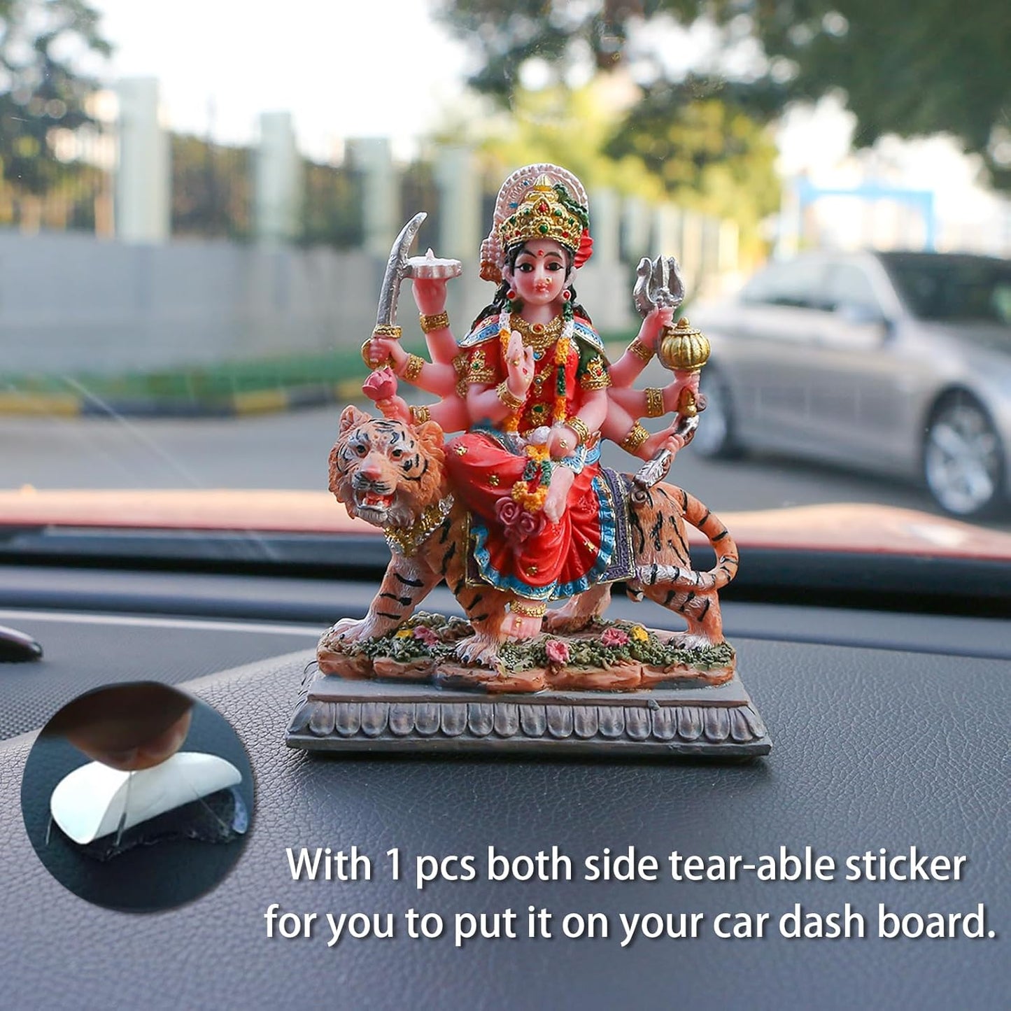 Small Maa Durga MATA Statue - 4.1” H Durga Sculpture India God Hindu Goddess Murti Hindu Pooja Item for Home Office Temple Mandir Altar Puja Diwali Gifts Diwali Decor maa durga sculpture goddess durga sculpture