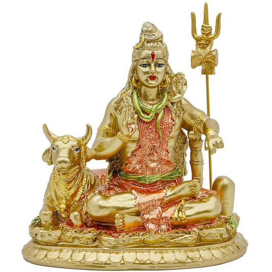 Indian God Shiva Idol Statue - Hindu God Lord Shiva Statue Indian Home Temple  Murti Decor Diwali Gifts Meditation Yoga Room Altar Decoration